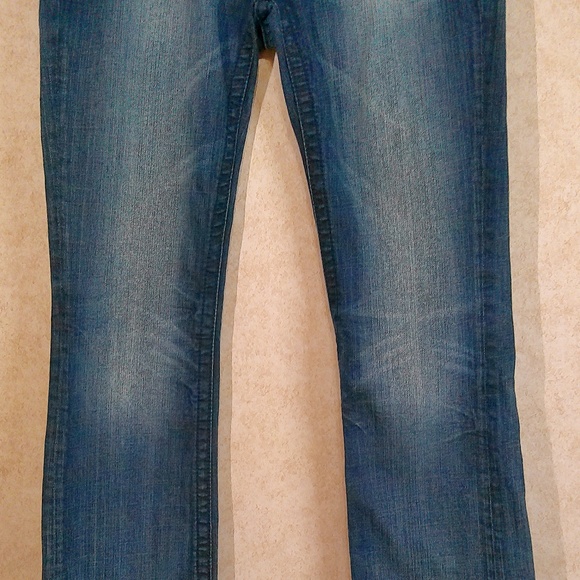 Miss Me Boot Jeans Rhinestone Rivets On Pockets Stretch Black Label Sz28/34 NWOT - Picture 5 of 11